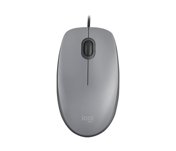 LOGITECH WIRED MOUSE M110 SILENT GRAY - Image 3