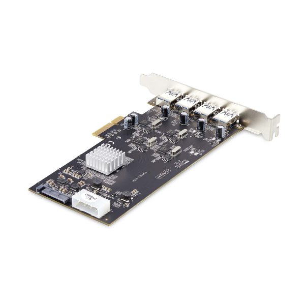StarTech.com Tarjeta PCI Express de 4 Puertos USB-A - USB 3.2 de 5Gbps - 4 Controladores USB Independientes - Hub Interno USB - Soporte UASP - 4 Total USB Port(s)1 Puerto(s) SATA - PC TARJETA PCIE 4 PUERTOS USB-AUNIVERSAL 3 EN 1 DE LAPTOP - Image 2