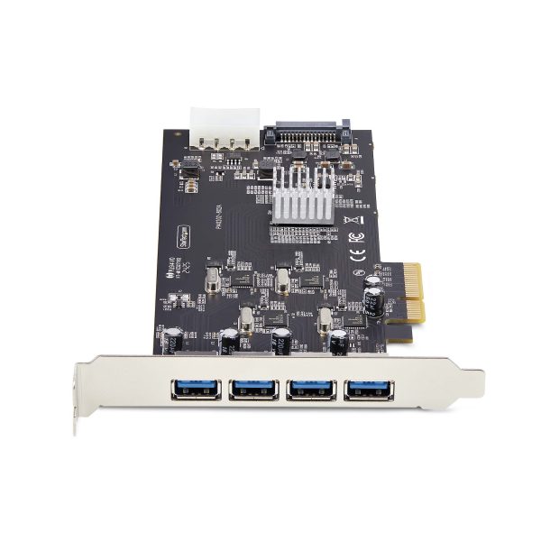 StarTech.com Tarjeta PCI Express de 4 Puertos USB-A - USB 3.2 de 5Gbps - 4 Controladores USB Independientes - Hub Interno USB - Soporte UASP - 4 Total USB Port(s)1 Puerto(s) SATA - PC TARJETA PCIE 4 PUERTOS USB-AUNIVERSAL 3 EN 1 DE LAPTOP - Image 3