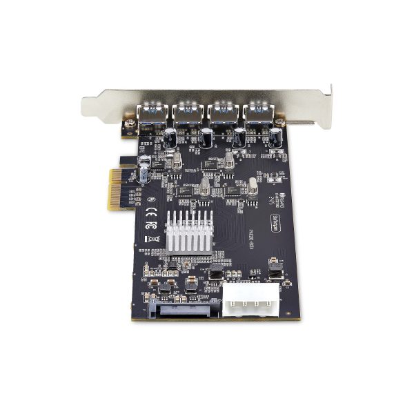 StarTech.com Tarjeta PCI Express de 4 Puertos USB-A - USB 3.2 de 5Gbps - 4 Controladores USB Independientes - Hub Interno USB - Soporte UASP - 4 Total USB Port(s)1 Puerto(s) SATA - PC TARJETA PCIE 4 PUERTOS USB-AUNIVERSAL 3 EN 1 DE LAPTOP - Image 4