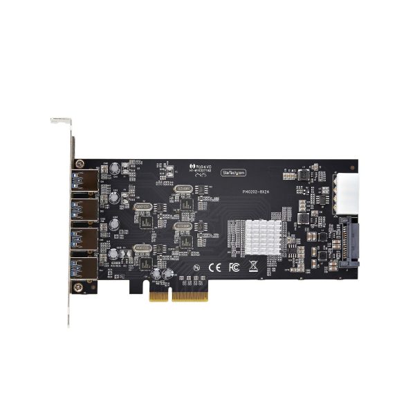 StarTech.com Tarjeta PCI Express de 4 Puertos USB-A - USB 3.2 de 5Gbps - 4 Controladores USB Independientes - Hub Interno USB - Soporte UASP - 4 Total USB Port(s)1 Puerto(s) SATA - PC TARJETA PCIE 4 PUERTOS USB-AUNIVERSAL 3 EN 1 DE LAPTOP - Image 5