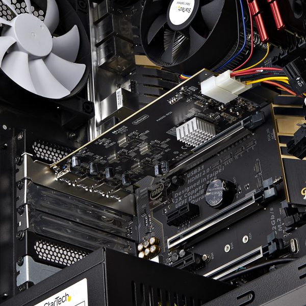 StarTech.com Tarjeta PCI Express de 4 Puertos USB-A - USB 3.2 de 5Gbps - 4 Controladores USB Independientes - Hub Interno USB - Soporte UASP - 4 Total USB Port(s)1 Puerto(s) SATA - PC TARJETA PCIE 4 PUERTOS USB-AUNIVERSAL 3 EN 1 DE LAPTOP - Image 7