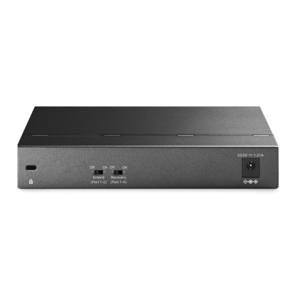 TP-Link JetStream TL-SG1006PP 6 Puertos Conmutador Ethernet - Gigabit Ethernet - 10/100/1000Base-T - 2 Capa compatible - 71.46W Power Consumption - 64W Rendimiento PoE - Par trenzado - PoE Ports - De Escritorio, Montable en bastidor SWITCH GIGABIT DE SOBREMESA DE 6 PUERTOS CON POE DE 3 PUERTOS - Image 3