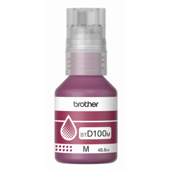 Brother (BTD100M) Funda de lente BOTELLA DE TINTA MAGENTAultra alto rendimiento 5000 pag