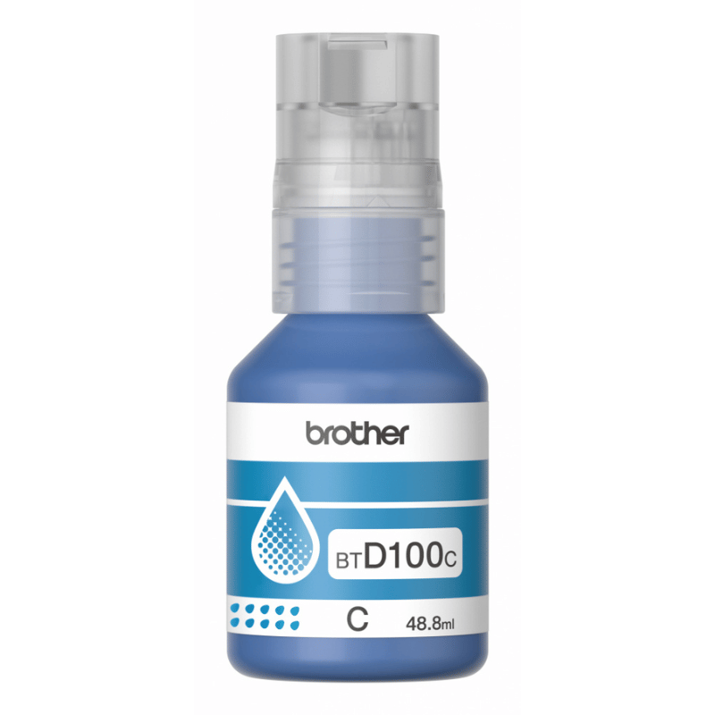 Brother (BTD100C) Funda de lente BOTELLA DE TINTA CIAN ULTRA ALTrendimiento 5000 pag