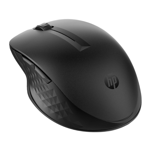 Mouse inalámbrico HP 435, Bluetooth® 5.0  y Wireless 2.4Ghz, Hasta 4000 ppp, 4 botones programables, Compatible conMicrosoft Windows®  macOS®  ChromeOS; Color negro, 77 % de plástico reciclado posconsumo; El embalaje es reciclable,  1 año de garantía.
 MOUSE INALAMBRICO BLUETOOTHHP 435 MULTI DISPOSITIVOS - Image 6