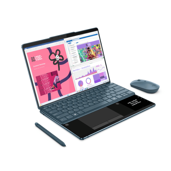 Computadora portátil 2 en 1 Convertible - Lenovo Yoga Book 9 13IMU9 83FF001PLM 33.8cm (13.3") Pantalla Táctil - 2.8K - Intel Core Ultra 7 155U - Intel Evo Platform - 16GB - 1TB SSD - Español Teclado - Intel Chip - 2880 x 1800 - Windows 11 Home Single Language - Intel - Eyesafe - Cámara Frontal/Cámara Web - IEEE 802.11ax Wireless LAN Standard NB YOGABOOK9 13.3 13IMU9 ULTRA7-155U 16GB 1TB SSD TOUCH WIN1 - Image 8