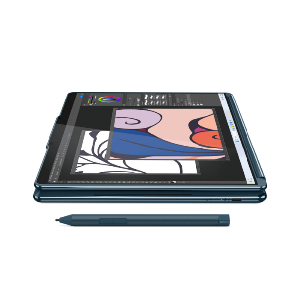 Computadora portátil 2 en 1 Convertible - Lenovo Yoga Book 9 13IMU9 83FF001PLM 33.8cm (13.3") Pantalla Táctil - 2.8K - Intel Core Ultra 7 155U - Intel Evo Platform - 16GB - 1TB SSD - Español Teclado - Intel Chip - 2880 x 1800 - Windows 11 Home Single Language - Intel - Eyesafe - Cámara Frontal/Cámara Web - IEEE 802.11ax Wireless LAN Standard NB YOGABOOK9 13.3 13IMU9 ULTRA7-155U 16GB 1TB SSD TOUCH WIN1 - Image 9