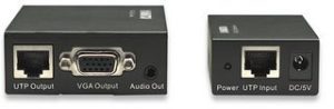 Manhattan Extensor de Audio y Video hasta 300m, VGA Cat5/5e/6 300M
