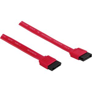 Cable Manhattan  SATA-SATA, 50cm, Rojo CONECTOR RECTO M-M