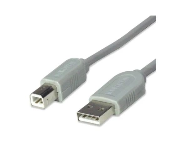 CABLE USB A-B 4.5M IMPRESORA GRIS GRIS                            .