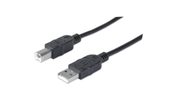Cable de transferencia de datos IC INTRACOM - 1.83m USB - para Hub, Computador - Extremo prinicpal: 1 x Tipo A Macho USB - Extremo Secundario: 1 x Tipo B Macho USB - 480Mbit/s - Apantallado - 28 AWG - Negro NEGRO                           .