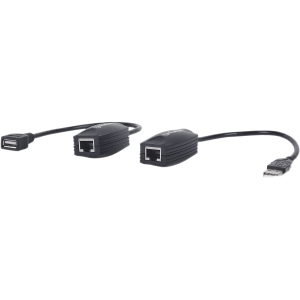 Extensor de Línea USB Manhattan , USB A y RJ45 Macho/Hembra, hasta 60m 60M VIA RJ45                    .