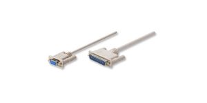 Manhattan Cable para Impresora Null Módem/Serial, DB9 Hembra - DB25 Macho, 1.8 Metros, Gris DB25M 1.8M  MOL                 .