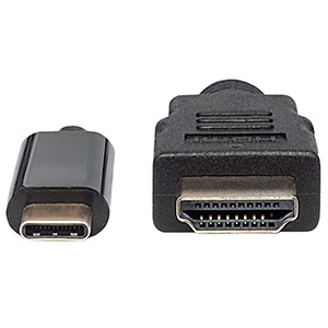Manhattan Cable HDMI Macho - USB C Macho, 2 Metros, Negro USB-C 3.1 A HDMI 2.0M 4K M-M