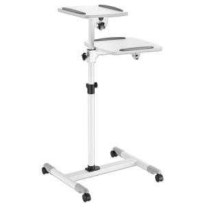 SOPORTE PROYECTOR Y LAPTOP TIPO CARRO DOS BANDEJAS CARGA 10KG C/U