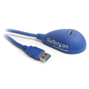 Startech.com Cable de Extensión USB 3.0 A Macho - USB A Hembra, 1.5 Metros, Azul ESCRITORIO USB A MACHO A HEMBRA