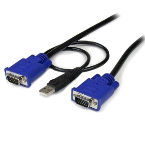 Cable KVM StarTech.com - VGA a VGA - USB - 3M 2EN1 VGA USB HD15 MACHO A MACHO .