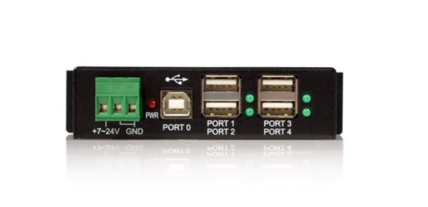 StarTech.com Robusto Concentrador USB 2.0, 4 Puertos, 480 Mbit/s, Negro REFORZADO INDUSTRIAL ALIMENTACIó. - Image 2