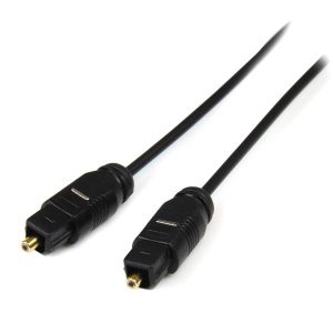 StarTech.com Cable Toslink Macho - Toslink Macho, 4.6 Metros, Negro AUDIO DIGITAL SPDIF DELGADO NEGR.