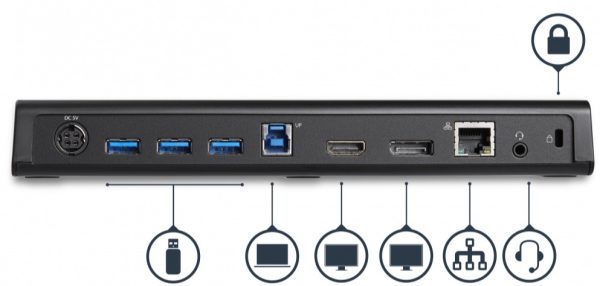 StarTech.com Docking Station Universal DisplayPort HDMI 4K, 4x USB 3.0, Negro USB 3.0 DISPLAYPORT HDMI 4K     . - Image 2