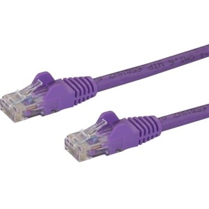 StarTech.com Cable Patch Cat6 UTP sin Enganches RJ-45 Macho - RJ-45 Macho, 2 Metros, Púrpura CAT6 ETHERNET RJ45 SNAGLESS