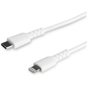 Cable USB StarTech.com RUSBCLTMM1MW - USB-C a Lightning - 1 M - Fibra Aramida - Blanco COLOR BLANCO - CERTIFICADO MFI