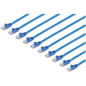 Cable de Red StarTech.com - Cat6 - RJ-45 - 4.5M - Azul - 10 Piezas 4.5M - PACK DE 10 - SIN ENGANCHE