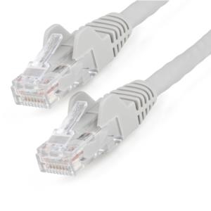 CABLE ETHERNET CAT 6 DE 1M LSZH PATCH UTP SIN ENGANCHES GRIS