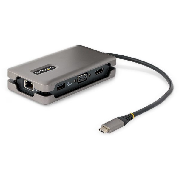 ADAPTADOR MULTIPUERTOS USB-C HDMI VGA HUB USB DE 3 PUERTOS