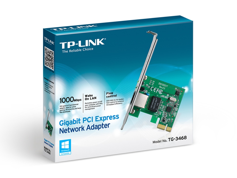 TG-3468 TP-Link Tarjeta de Red PCI, Alámbrico, IEEE 802.3/3u/3ab, 802.3x, 802.1q/1p GIGABIT - Image 2
