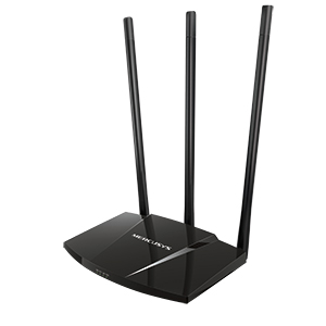 Mercusys Router inalámbrico N de alta potencia de 300Mbps ROUTER MERCUSYS ALTA POTENCIA 300MBPS.3 ANTENAS .ROMPE MUROS
