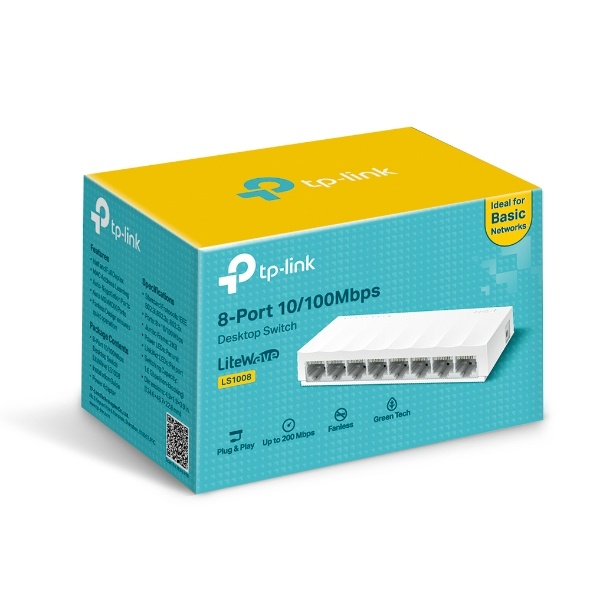 Switch TP-Link Fast Ethernet LS1008, 8 Puertos 10/100Mbps, 1.6 Gbit/s, 2000 Entradas - No Administrable ETHERNET AUTO-MDI/MDIX LITEWAVE - Image 7