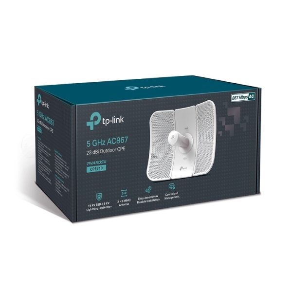 Access Point TP-Link CPE710, 867 Mbit/s, 1x RJ-45, 5GHz, Antena Integrada de 23dBi 867MBPS 23DBI - Image 3