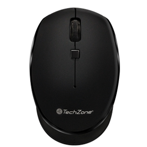 MOUSE OPTICO INALAMBRICO NEGRO TZ19MOU01-INA DPI 800 - 1200 - 1600 MOUSE INALAMBRICO TECHZONE NUEVA GENERACION