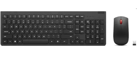 Teclado y ratón Lenovo Essential - Español (América Latina) - USB Tipo A Inalámbrico RF 2.40GHz Teclado - Keyboard/Keypad Color: Negro - USB Tipo A Inalámbrico RF Mouse - Óptico - 1600 dpi - Rueda de desplazamiento - Pointing Device Color: Negro - Simétrico - AA, AAA - Compatible con PC LENOVO ESSENTIAL COMBO TECLADOY MOUSE INALAMBRICOS GEN 2 W3Y