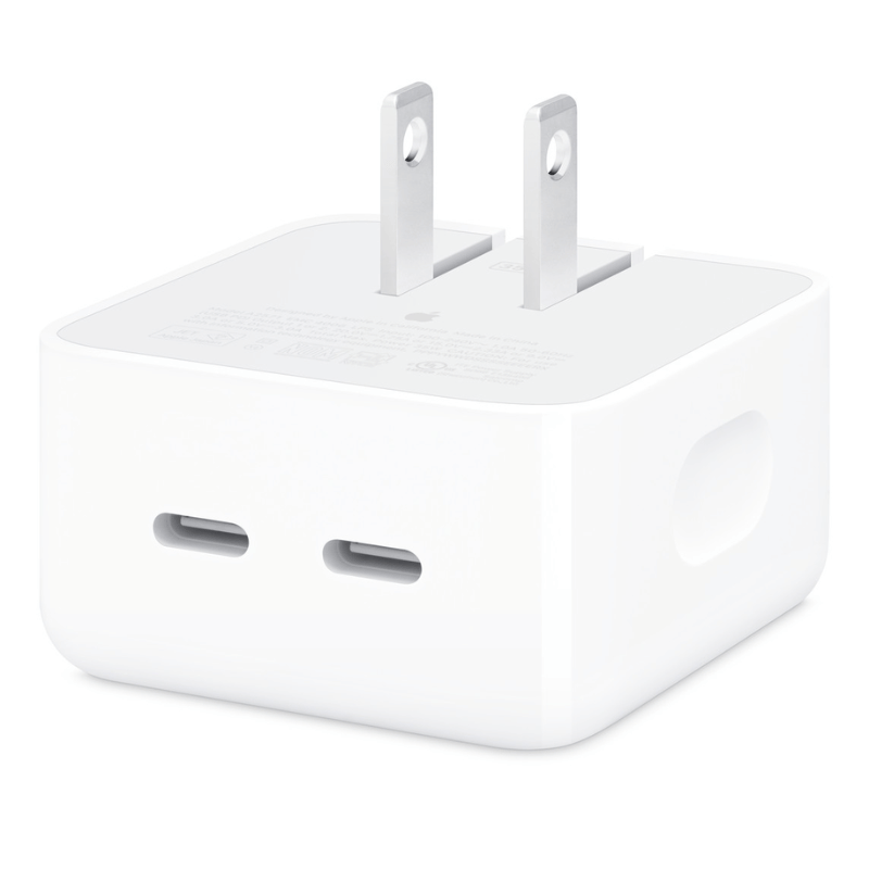 35W DUAL USB-C PORT COMPACT POWER ADAPTER