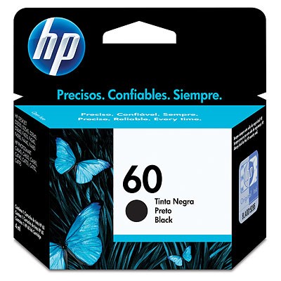 HP 60 BLACK INK CARTRIDGE LAR