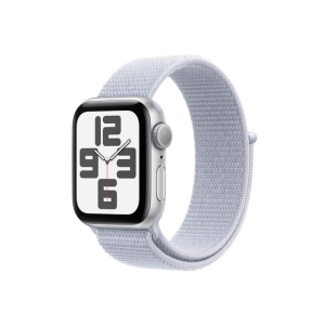 APPLE WATCH SE GPS 40MM SILVER ALUMINIUM CASE WITH BLUE CLOUD SPOR