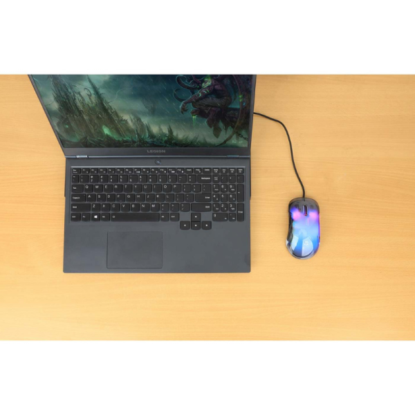 Manhattan Tamańo completo Mouse - USB Tipo A - Óptico - 5 Botón(es) - Transparente - Cable - 12800 dpi - Rueda de desplazamiento - Diestro MOUSE OPTICO GAMING 7 BOTONES USB CABLEADO - Image 6