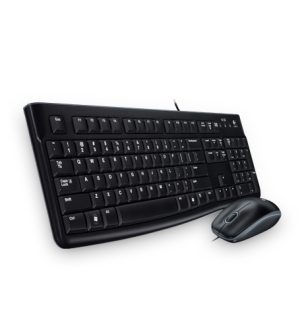 Teclado y ratón Logitech MK120 - Español - USB Cable Teclado - Keyboard/Keypad Color: Negro - USB Cable Mouse - Óptico - 1000 dpi - Pointing Device Color: Negro para PC TECLADO/MOUSE LOGITECHMK120 NEGRO USB PC