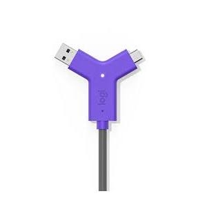 CABLE SWYTCH ROOM LOGITECH, AV/USB, SWYTCH HUB Y CABLE EXPANSIBLE LOGITECH SWITCH CONECTOR USB-AY USB-C
