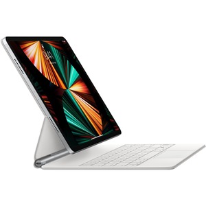 Apple Magic Keyboard para 32.8cm (12.9") Apple iPad Pro (3a generación), iPad Pro (4a generación), iPaz Pro (5ta Generación) Tableta - Blanco (5A GEN) - BLANCO EN INGLES