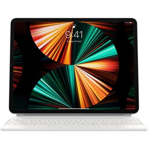 Apple Magic Keyboard para 32.8cm (12.9") Apple iPad Pro (3a generación), iPad Pro (4a generación), iPaz Pro (5ta Generación) Tableta - Blanco (5A GEN) - BLANCO EN INGLES - Image 4