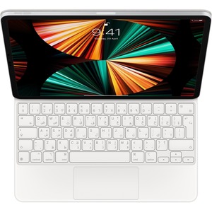 Apple Magic Keyboard para 32.8cm (12.9") Apple iPad Pro (3a generación), iPad Pro (4a generación), iPaz Pro (5ta Generación) Tableta - Blanco (5A GEN) - BLANCO EN INGLES - Image 6