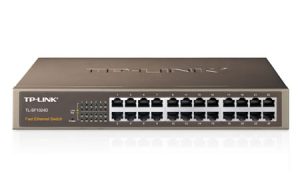 Switch TP-Link Fast Ethernet TL-SF1024D, 10/100Mbps, 4.8Gbit/s, 24 Puertos, 8000 Entradas ? No Administrable DE ESCRITORIO Y MONTAJE EN RACK
