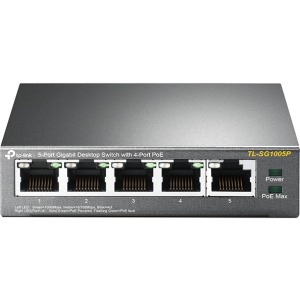 TP-link switch de escritorio Gigabit de 5 puertos con PoE + de 4 puertos SWITCH ESCRITORIO DE 5 PTOS GIGABIT CON 4 PUERTOS POE SIN ADM