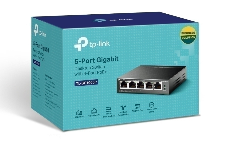 TP-link switch de escritorio Gigabit de 5 puertos con PoE + de 4 puertos SWITCH ESCRITORIO DE 5 PTOS GIGABIT CON 4 PUERTOS POE SIN ADM - Image 2