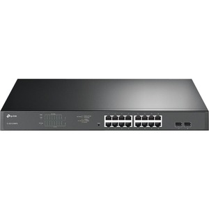 TP-Link Easy Smart Switch Gigabit de 18 puertos con PoE + de 16 puertos 16-PORT GIGABIT POE EASY SMART SWITCH 16 GIGABIT RJ45 PORTS 2 S